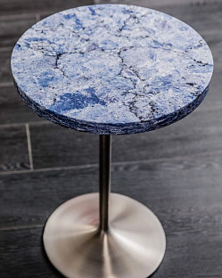 Стол матовый из искусственного камня Vicostone Thunder Blue BQ-8786