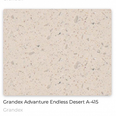Угловая столешница для кухни из искусственного камня - акрила Grandex Endless Desert A-415